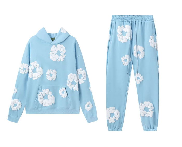 Denim Tears The Cotton Wreath Sweatshirt - Blue (Full Set)